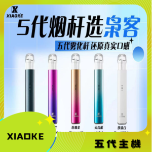 XIAOKE梟客五代電子煙主機｜三檔功率調節｜兼容悅刻五代煙彈